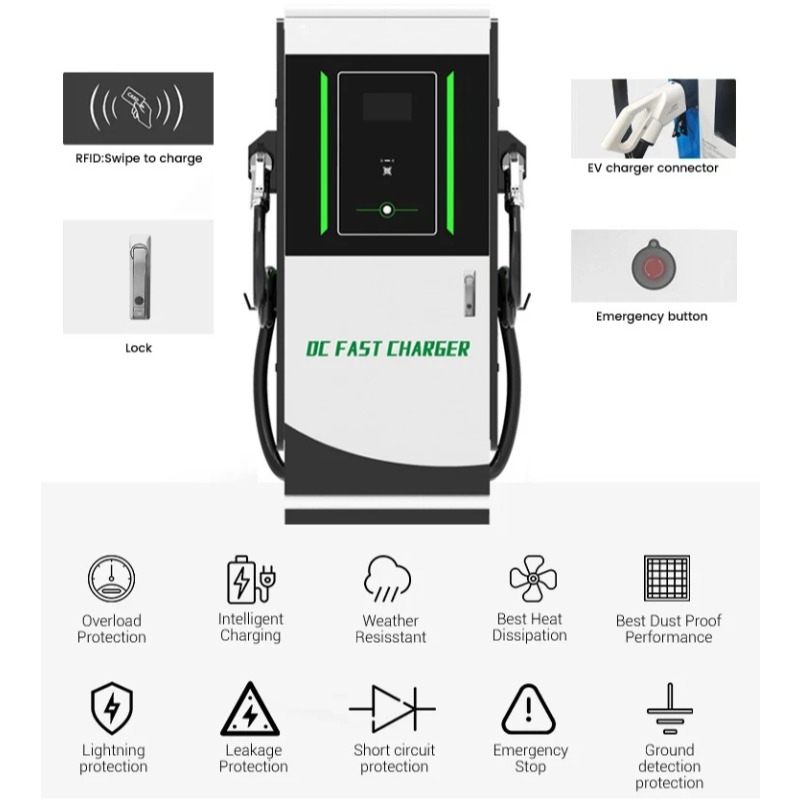 DC EV Şarj İstasyonu 30kW Duva - Dc Fast Charger 30Kw Wallbox Commercial incelemesi ve fiyatı